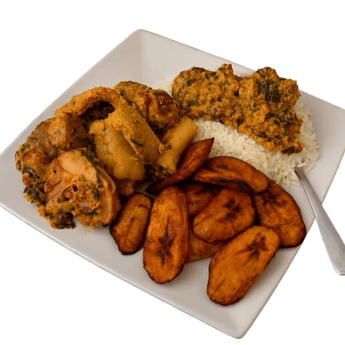 Assorted Nigerian meals for office lunch from De Dem's Restaurant in Ajah