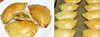 Chicken pies available from De Dem's Restaurant in Ajah